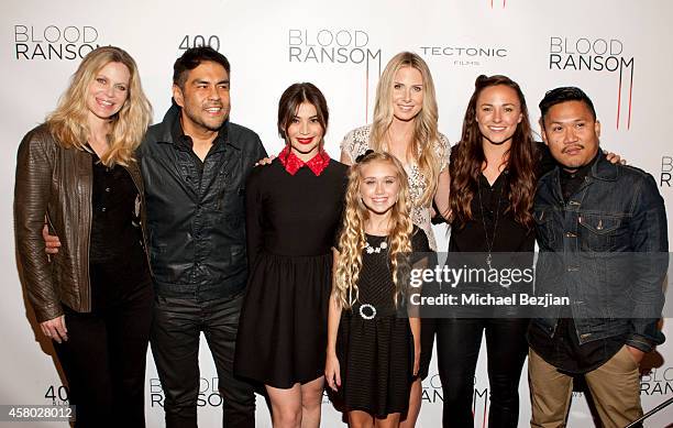 Actress Kristin Bauer van Straten, director Francis dela Torre and actresses Anne Curtis, Emily Skinner, Vanessa Evigan and Briana Evigan and actor...