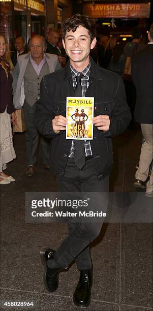 Paul Iacono attends the first Broadway preview for 'Side Show' at the St. James Theatre on October 28, 2014 in New York City.