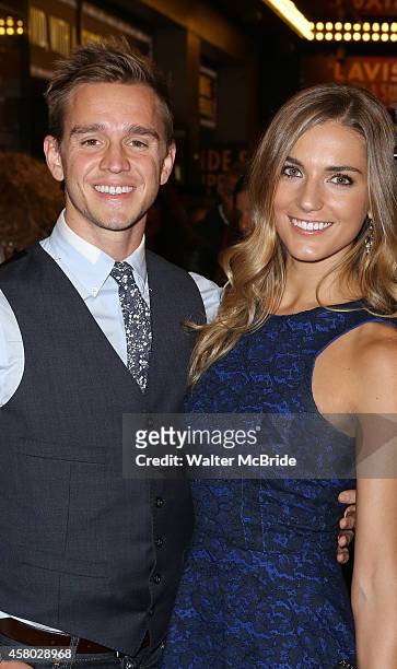 Stuart Holden and Karalyn West attends the first Broadway preview for 'Side Show' at the St. James Theatre on October 28, 2014 in New York City.