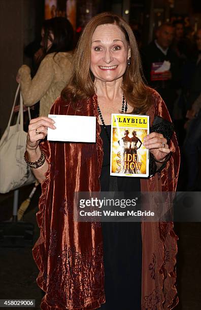 Beth Grant attends the first Broadway preview for 'Side Show' at the St. James Theatre on October 28, 2014 in New York City.