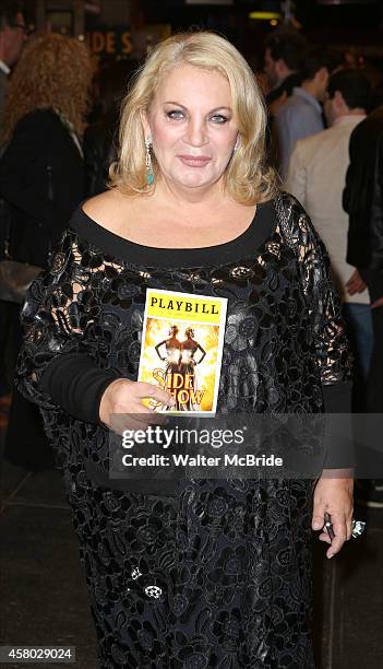 Helen Yarmak attends the first Broadway preview for 'Side Show' at the St. James Theatre on October 28, 2014 in New York City.