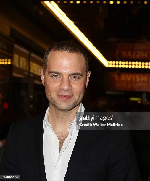 Jordan Roth attends the first Broadway preview for 'Side Show' at the St. James Theatre on October 28, 2014 in New York City.