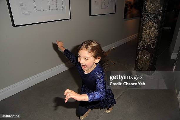 Artist Aelita Andre attends Aelita Andre Exhibit Opening Night at Gallery 151 on October 28, 2014 in New York City.