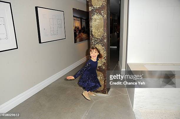 Artist Aelita Andre attends Aelita Andre Exhibit Opening Night at Gallery 151 on October 28, 2014 in New York City.