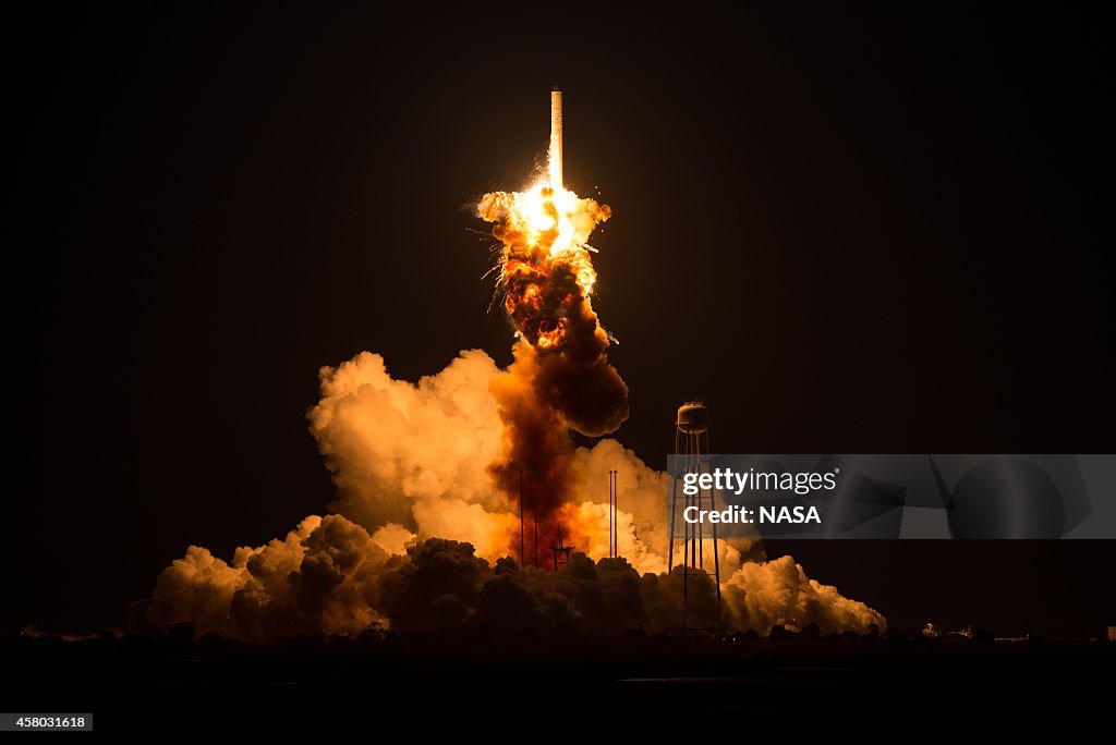 Unmanned Antares Rocket Explodes At Launch On Wallops Island