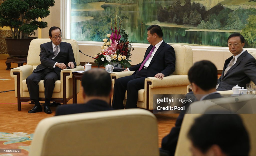 Former Japanese Prime Minister Yasuo Fukuda Visits China