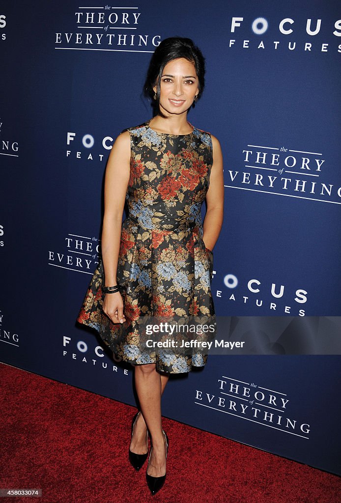 Actress Aarti Mann arrives at the Los Angeles premiere of 'The Theory ...