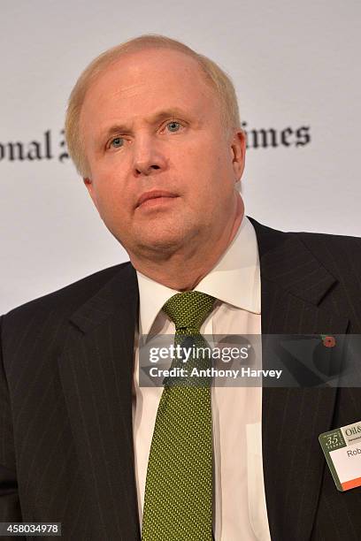 Bob Dudley BP Group Chief Executive, appears on stage on Day 1 at the International New York Times/Energy Intelligence Oil & Money Conference at The...