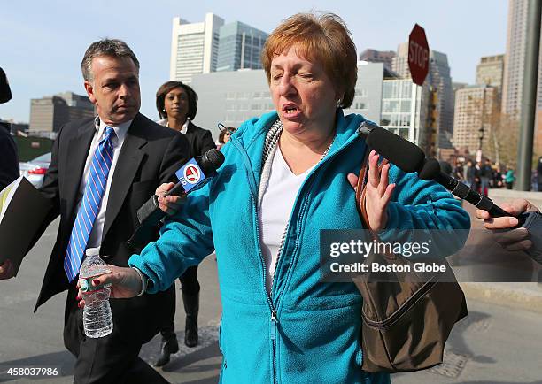 Juror leaves Moakley Federal Court in Boston after a guilty verdict was given to Robel Phillipos, a friend of the Boston Marathon bomber. After 35...