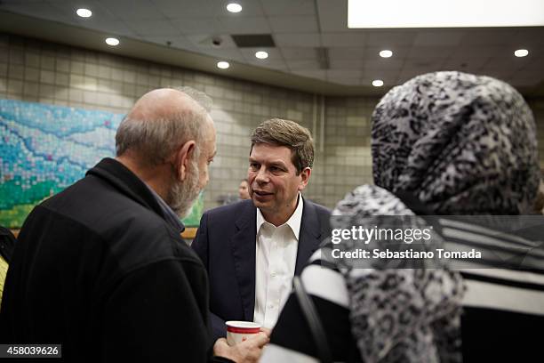 Democratic Senate candidate Mark Begich, talks to supporters at the Anchorage town hall. Mark Begich is the junior United States Senator from Alaska...