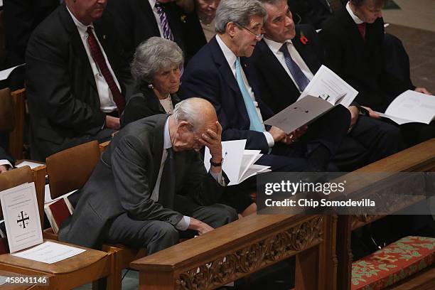 Supreme Court Associate Justice Stephen Breyer, his wife Joanna Hare, Secretary of State John Kerry and British Ambassador to the U.S. Peter...