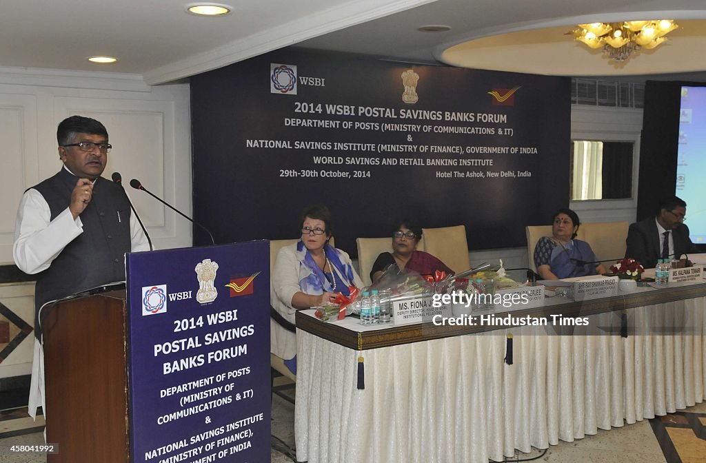 Union Minister Ravi Shankar Prasad Inaugurates WSBI Postal Savings Banks Forum