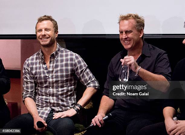 Singer Dierks Bentley and Live Nation Country president Brian OConnell attend the Live Nation And Founder's Entertainment Press Conference With...