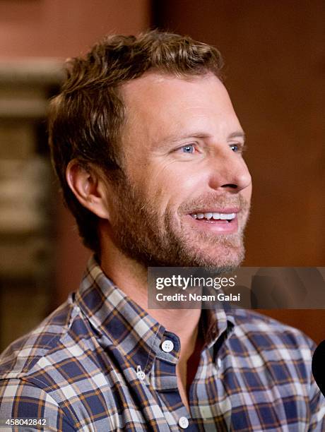 Singer Dierks Bentley attends the Live Nation And Founder's Entertainment Press Conference With Dierks Bentley at Rose Bar at Gramercy Park Hotel on...