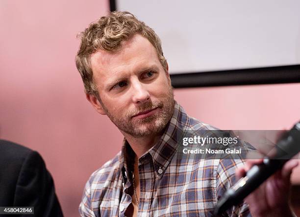Singer Dierks Bentley attends the Live Nation And Founder's Entertainment Press Conference With Dierks Bentley at Rose Bar at Gramercy Park Hotel on...