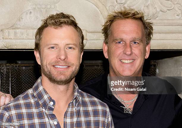 Singer Dierks Bentley and Live Nation Country president Brian OConnell attend the Live Nation And Founder's Entertainment Press Conference With...