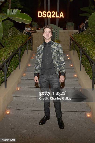 Actor Israel Broussard attends Dsquared2 celebrates first boutique in the USA with Pommery Champagne on October 28, 2014 in Los Angeles, California.