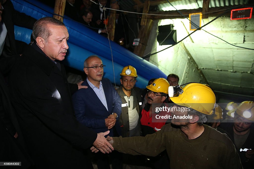 Turkish President Erdogan and Turkish PM Davutoglu visit Karaman