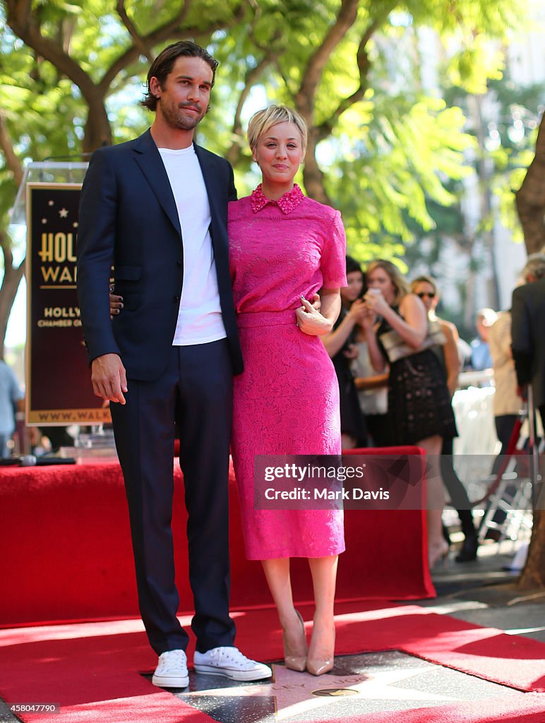 Kaley Cuoco Honored On The Hollywood Walk Of Fame