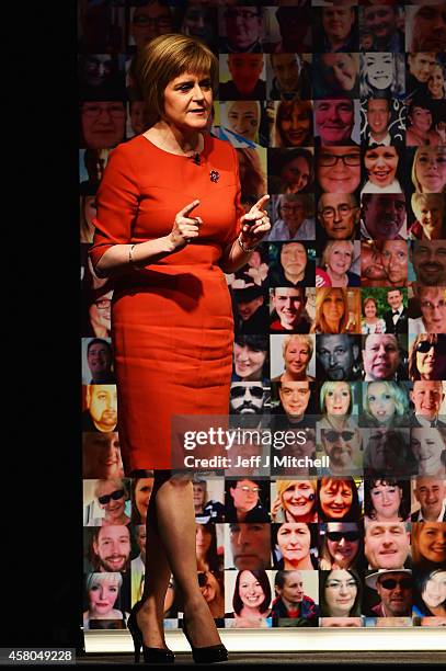 Nicola Sturgeon Deputy First Minister, who will become the new Scottish National Party leader and First Minister next month, delivers a keynote...