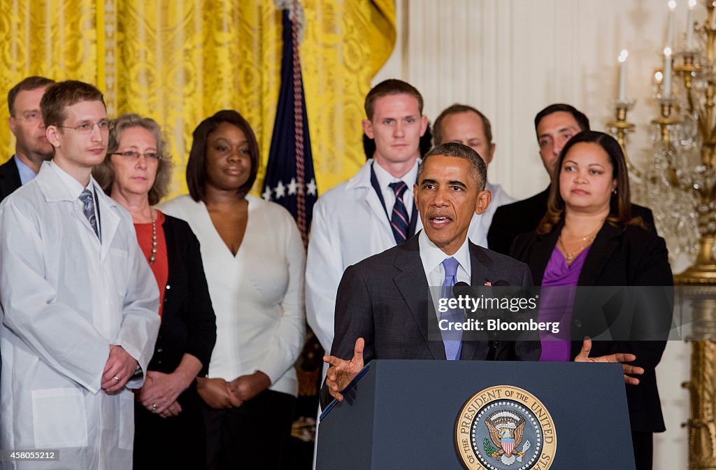 President Obama Addresses Health Care Workers Fighting Ebola