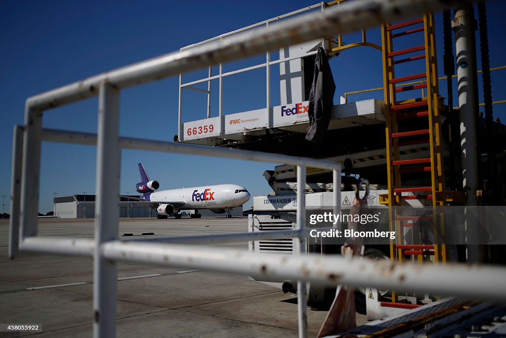 Operations At A FedEx Corp. Hub As Hiring Is Boosted To Meet Extra Holiday Shipping Demand