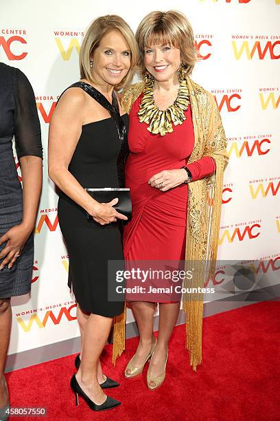 Honoree Katie Couric and The Paley Center for Media President and CEO Pat Mitchell attend the 2014 Women's Media Awards at Capitale on October 29,...