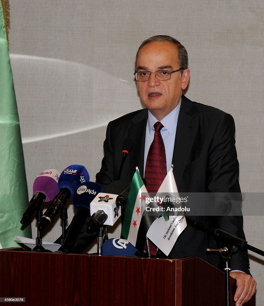 Syrian National Coalition President Hadi al-Bahra