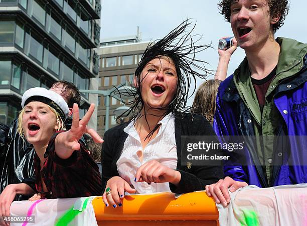 young swedish students celebrating graduation - studenten and norden bildbanksfoton och bilder