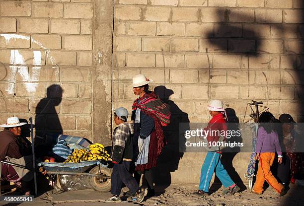 bolivian people - bolivia workers stock pictures, royalty-free photos & images