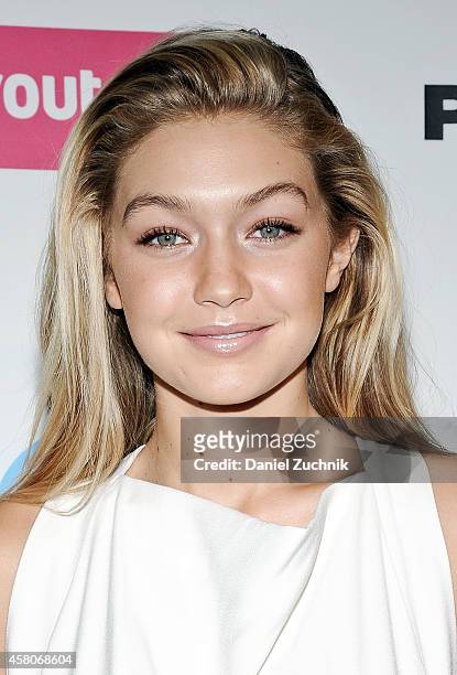 Model Gigi Hadid attends the Paper Magazine New Technology Launch at Center 545 on October 29, 2014 in New York City.