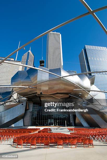 jay pritzker pavilion - millennium pavilion stock pictures, royalty-free photos & images