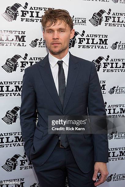 Actor Scott Haze arrives at the premiere of 'The Sound and the Fury' during the Austin Film Festival at The Paramount Theatre on October 29, 2014 in...