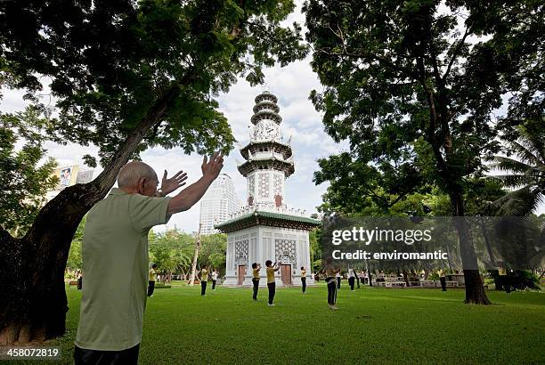 lumphini park, bangkok, thailand. - lumpini park bildbanksfoton och bilder