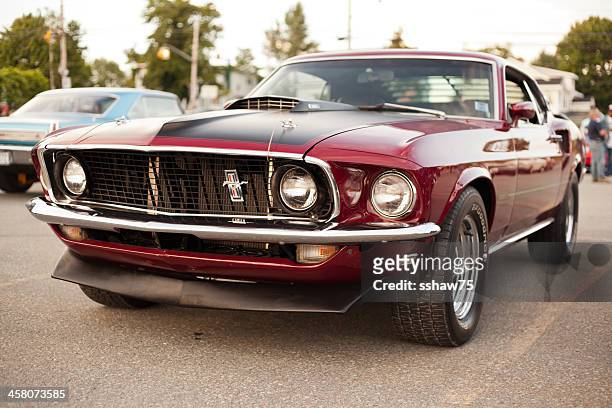 classic 1969 ford mustang mach 1 - 1960 1969 stock pictures, royalty-free photos & images