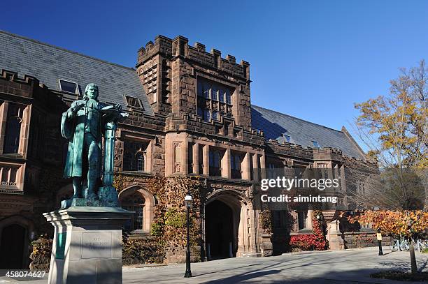 east pyne hall in princeton university - princeton hall stock pictures, royalty-free photos & images