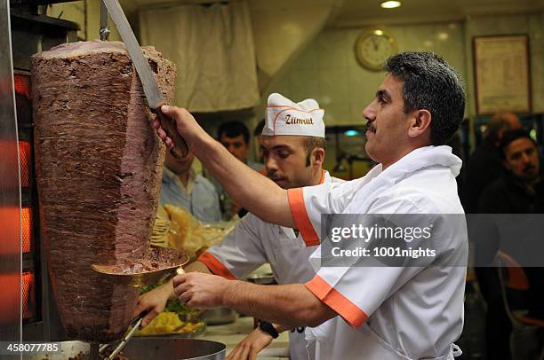 doner kebab, istanbul - kebab stock-fotos und bilder