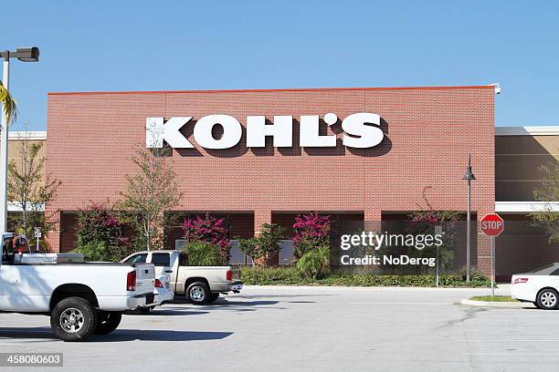kohl's retail store in a south florida mall - kohls stock pictures, royalty-free photos & images