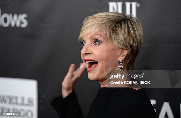 Actress Florence Henderson attends amfARs fifth annual Inspiration Gala in Los Angeles, October 29, 2014 at Milk Studios in Hollywood, California....