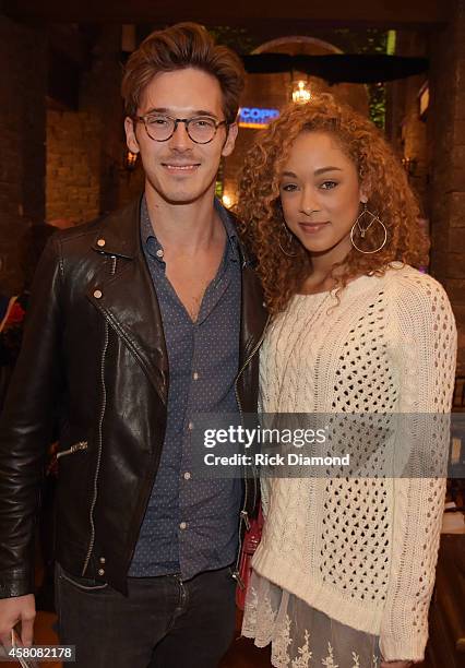 S Nashville cast members L/R: Sam Palladio and Chaley Rose attend A Tribute to Phil Everly to benifit COPD featuring Singer/Songwriter Paul Simon at...