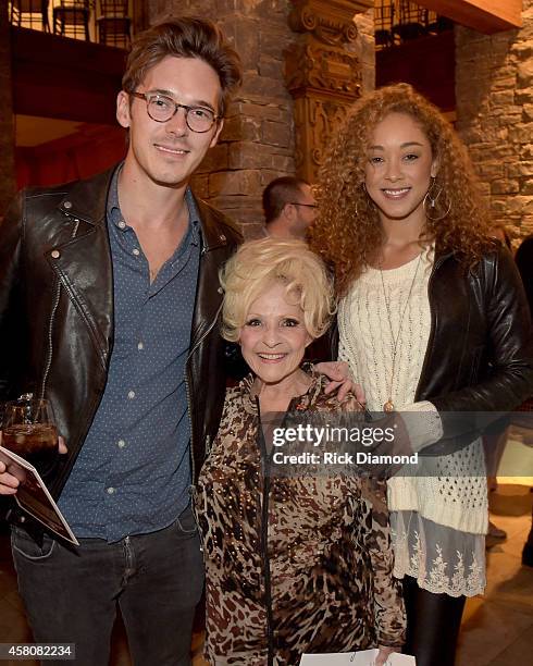 S Nashville cast members Sam Palladio and Chaley Rose join Rock and Roll Hall of Fame member Brenda Lee attend A Tribute to Phil Everly to benifit...
