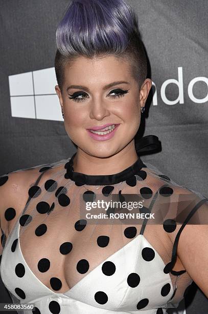 Actress Kelly Osbourne attends amfARs fifth annual Inspiration Gala in Los Angeles, October 29, 2014 at Milk Studios in Hollywood, California. AFP...