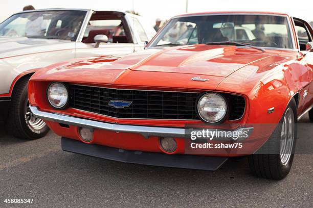 antique chevrolet camaro - chevrolet camaro stockfoto's en -beelden