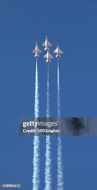 air show turkey 2011 - air force thunderbirds stock pictures, royalty-free photos & images