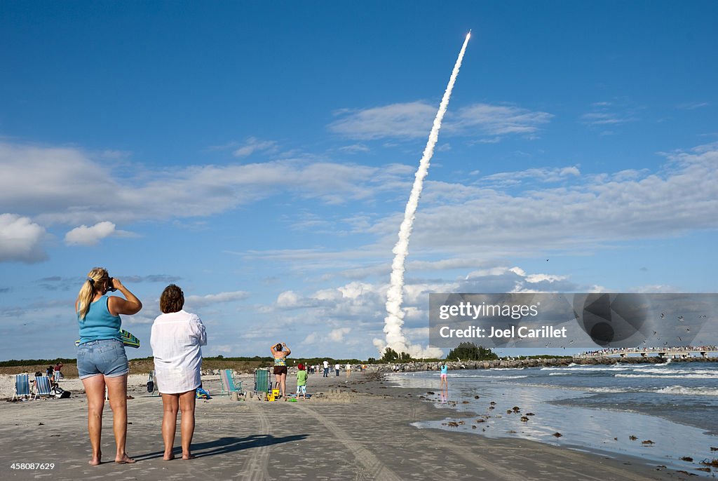Watching a rocket launch