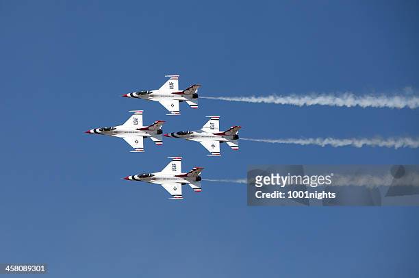 air show turkey 2011 - air force thunderbirds stock pictures, royalty-free photos & images