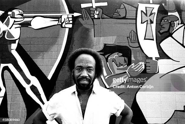 Founder of the music band Earth, Wind & Fire, Maurice White is photographed for NME on November 3, 1981 in Miami, Florida.