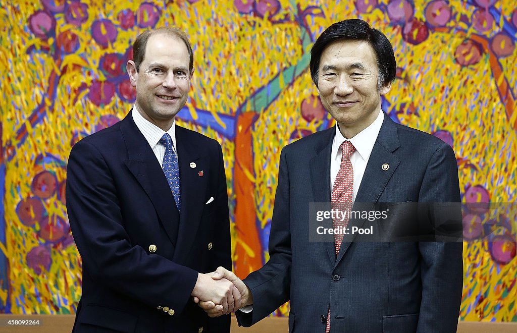 Prince Edward The Earl of Wessex Visits South Korea