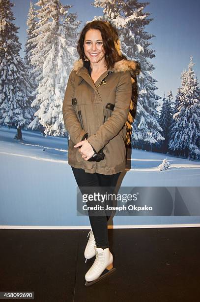 Belinda Stewart-Wilson attends the Launch of The Natural History Museum's Ice Rink on October 29, 2014 in London, England.