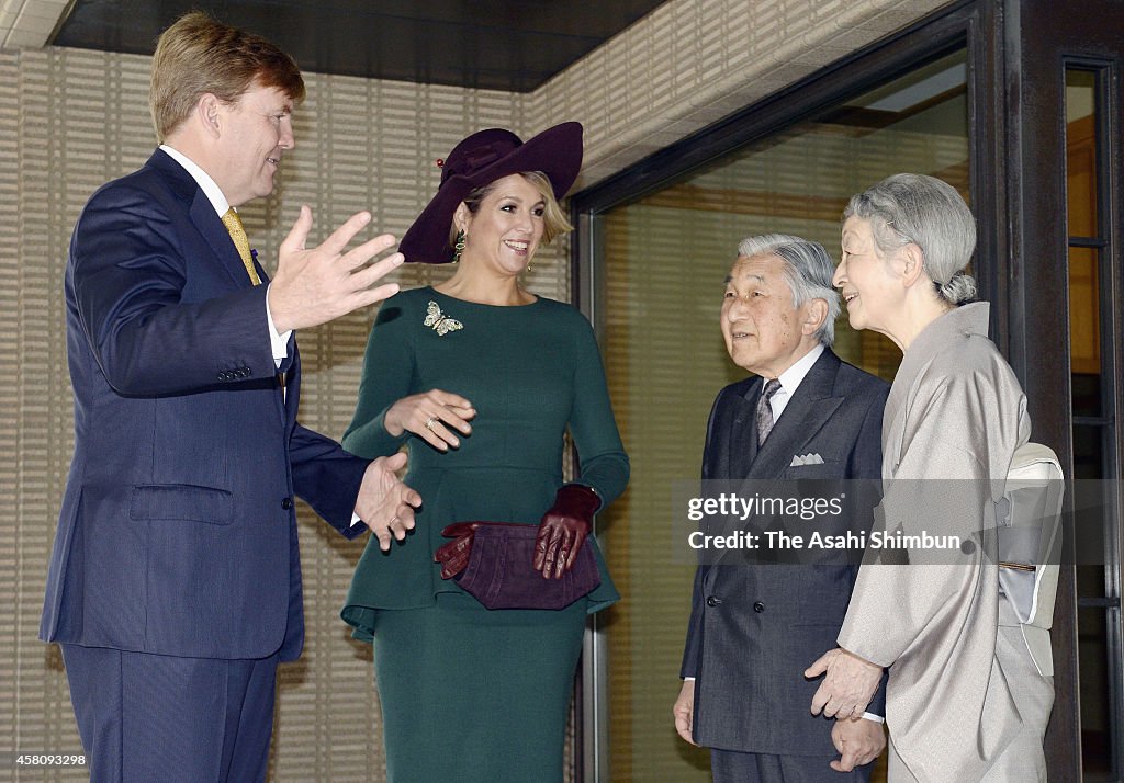 King Willem-Alexander Of The Netherlands Visits Japan - Day 2